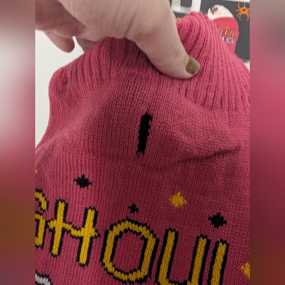 NWT Large Pet Sweater 'Ghoul Gang' Pink - Picture 5 of 5